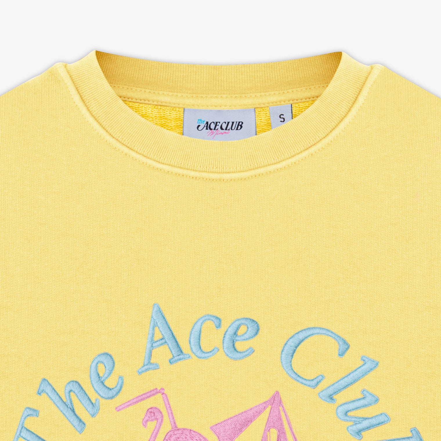 Crewneck Women Yellow Flamingo