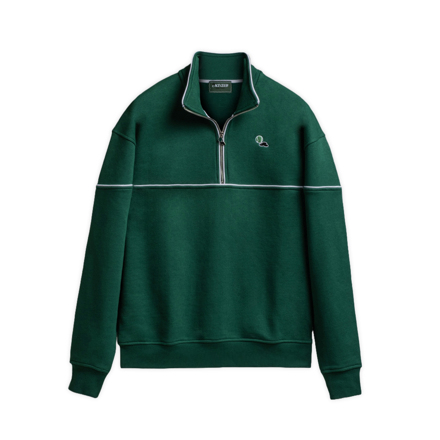 Halfzip Après-Tennis Green