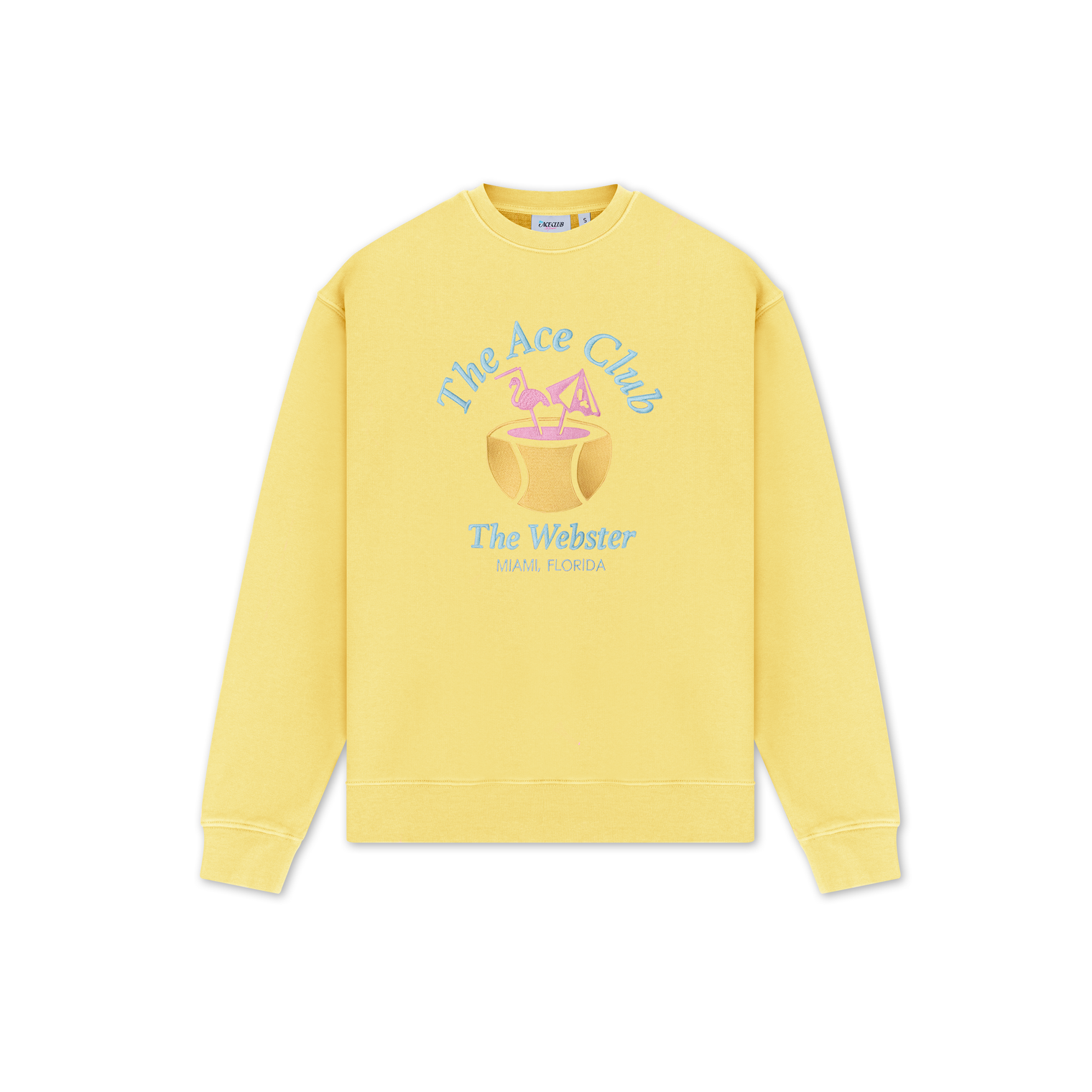 Crewneck Women Yellow Flamingo