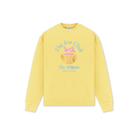 Crewneck Women Yellow Flamingo