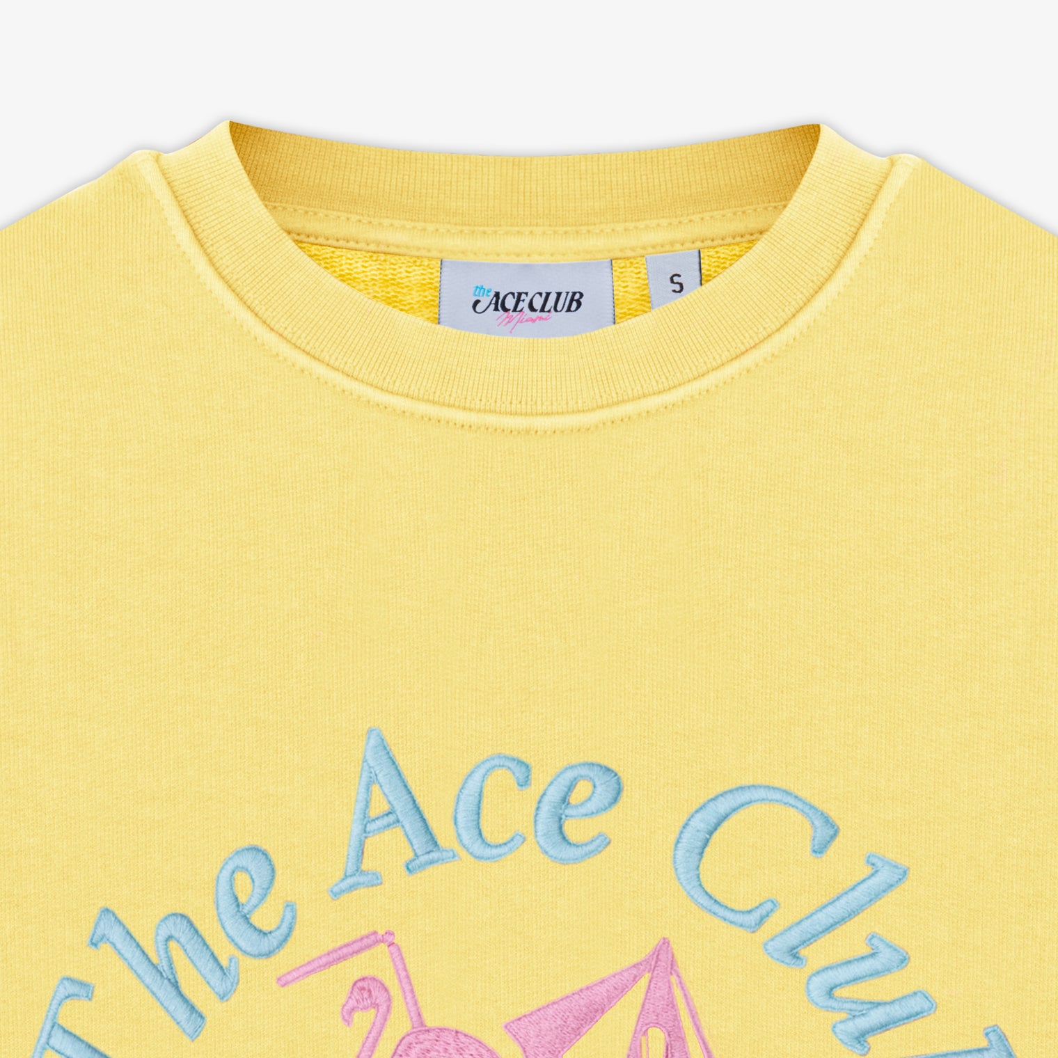 Crewneck Women Yellow Flamingo