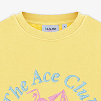 Crewneck Women Yellow Flamingo