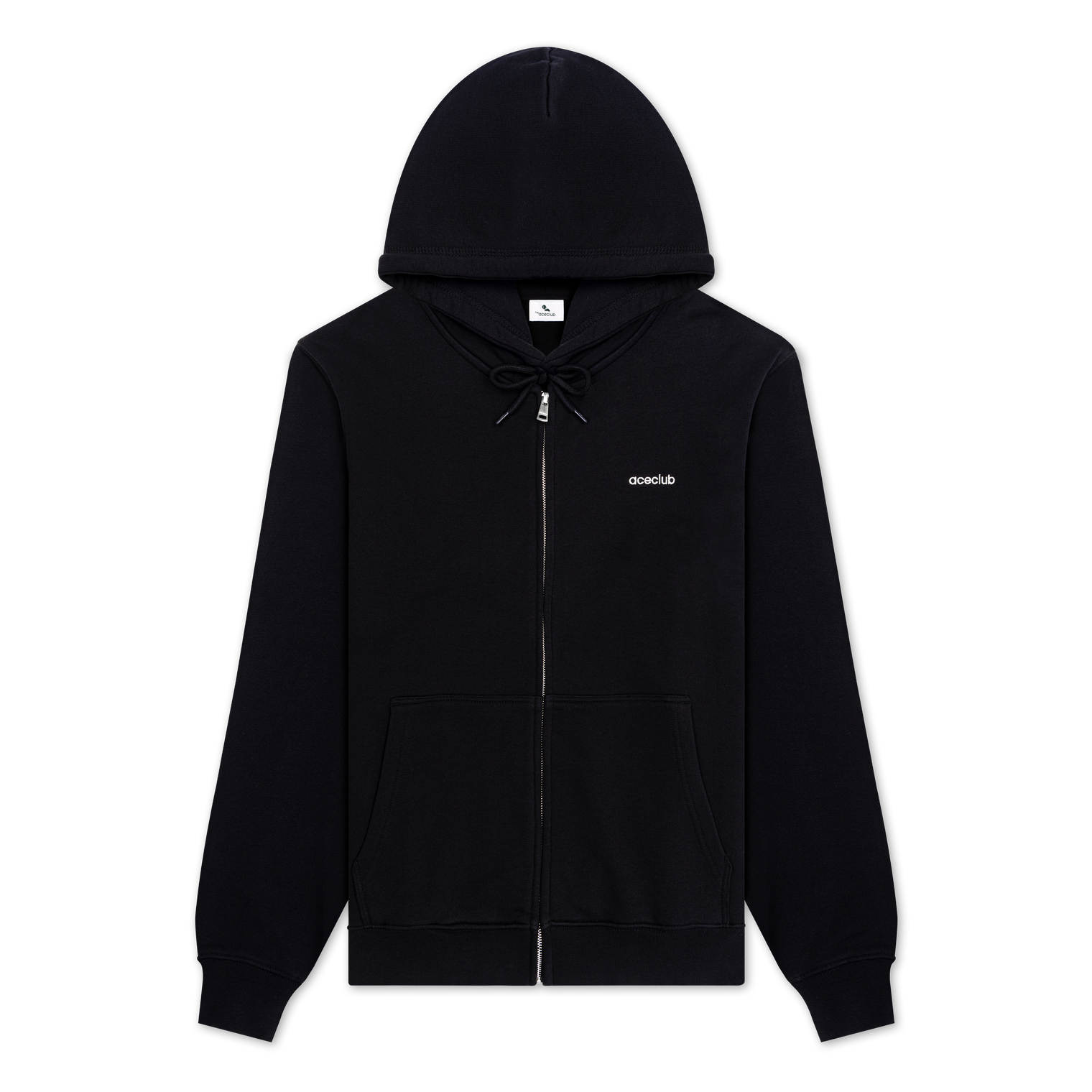 Hoodie ZIP Men Black Heritage