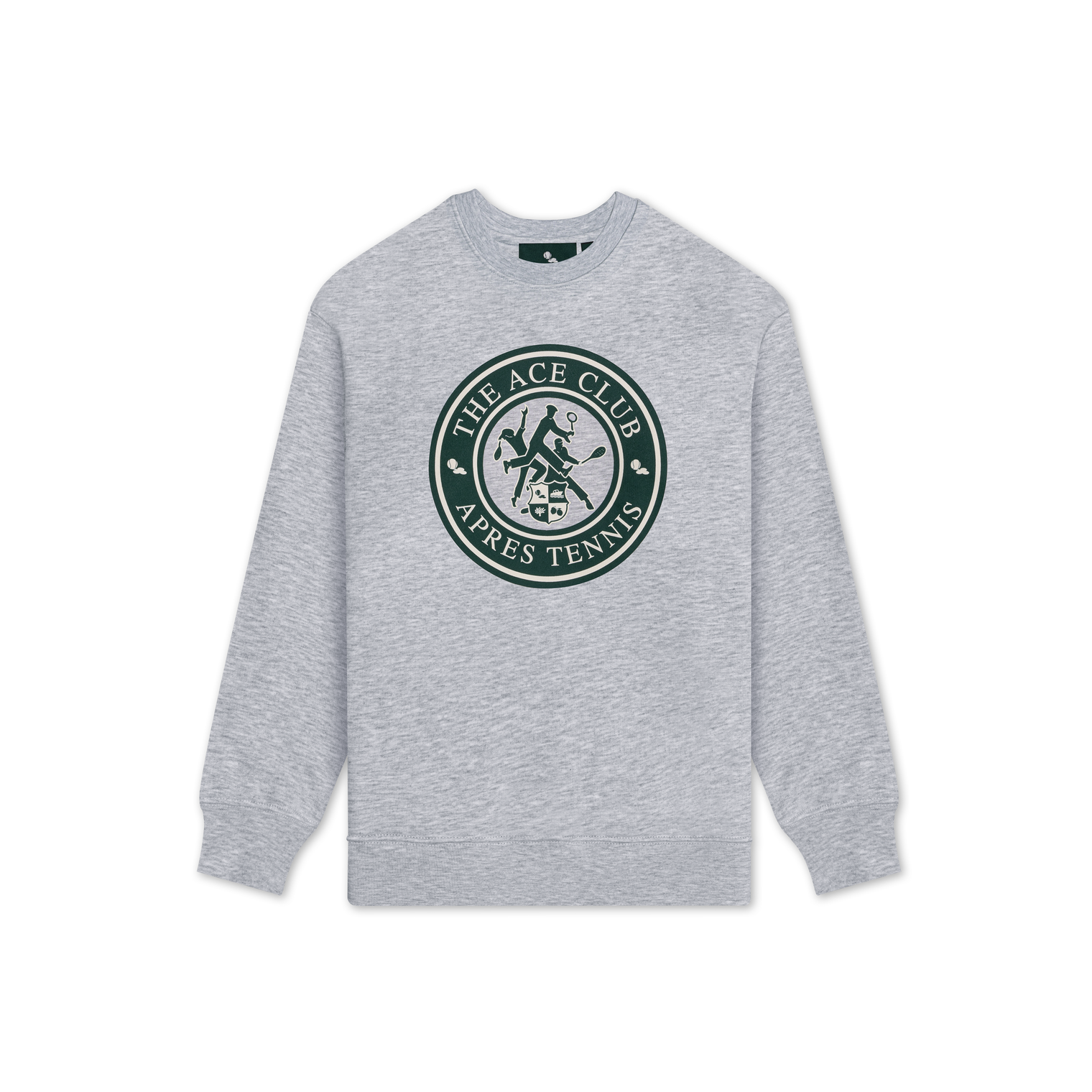 Crewneck Men Grey Après-Tennis